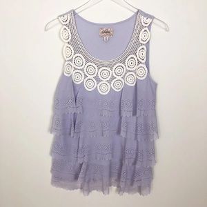 💜pretty Anthropologie top 💜